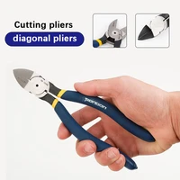 1 pcs cutting pliers 5 6 7 inch wire stripping tool side cutter cable burrs nipper electricians diy repair hand tools