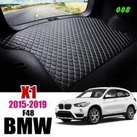 leather car trunk mat for bmw x1 f48 2015 2022 trunk boot mat x1 liner pad bmw sdrive20i carpet tail cargo liner 2016 2017 2018