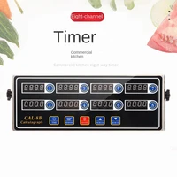 eight channel timer 8 period countdown hamburger timer commercial kitchen alarm clock reminder multi function