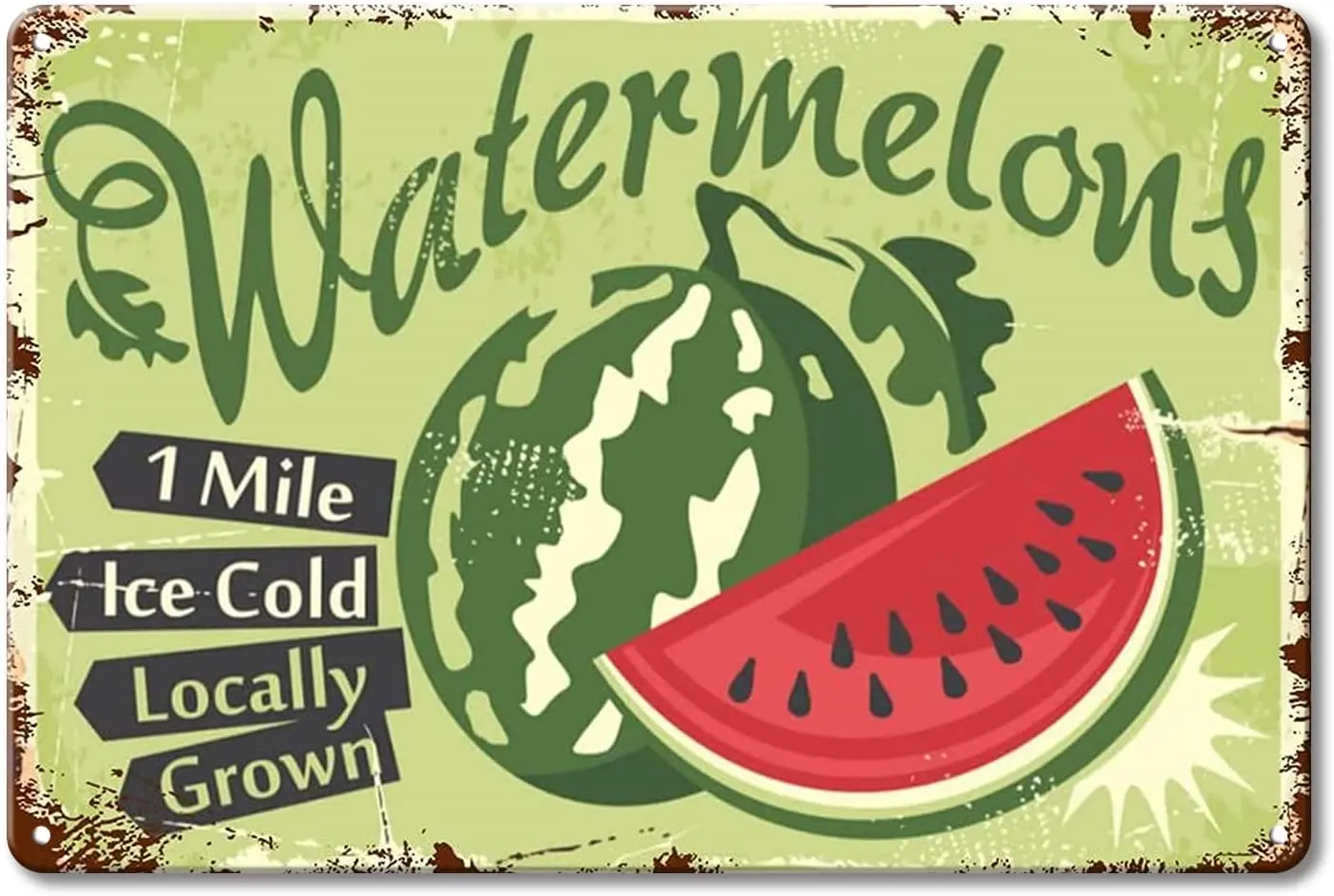 

WEIMEILD, арбузы, искусственная ферма, искусственная ферма местного выращивания, свежие органические фруктовые продукты, винтажный металличес...