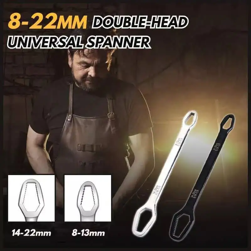 Easy Double-sided Wrench multi-purpose universal double-headed self-tightening wrench 8-22mm household activity wrench