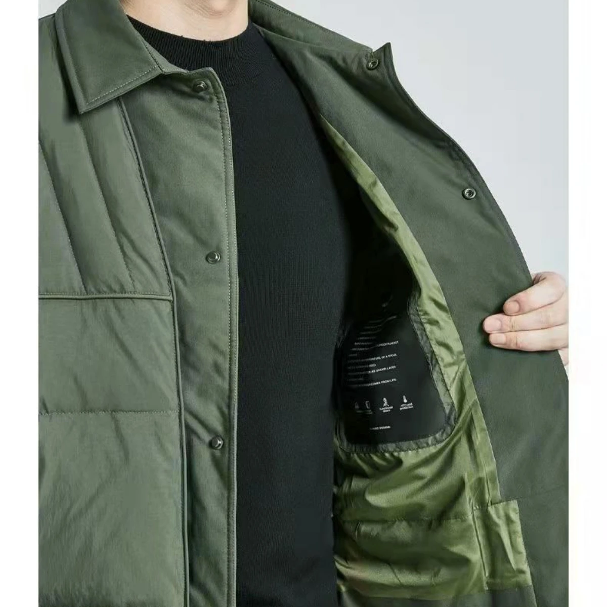 Luxury Designers Brands Winter Jacket Men Parka Warm Bomber Jackets Windbreaker Korean Fashion Business Casual Coats