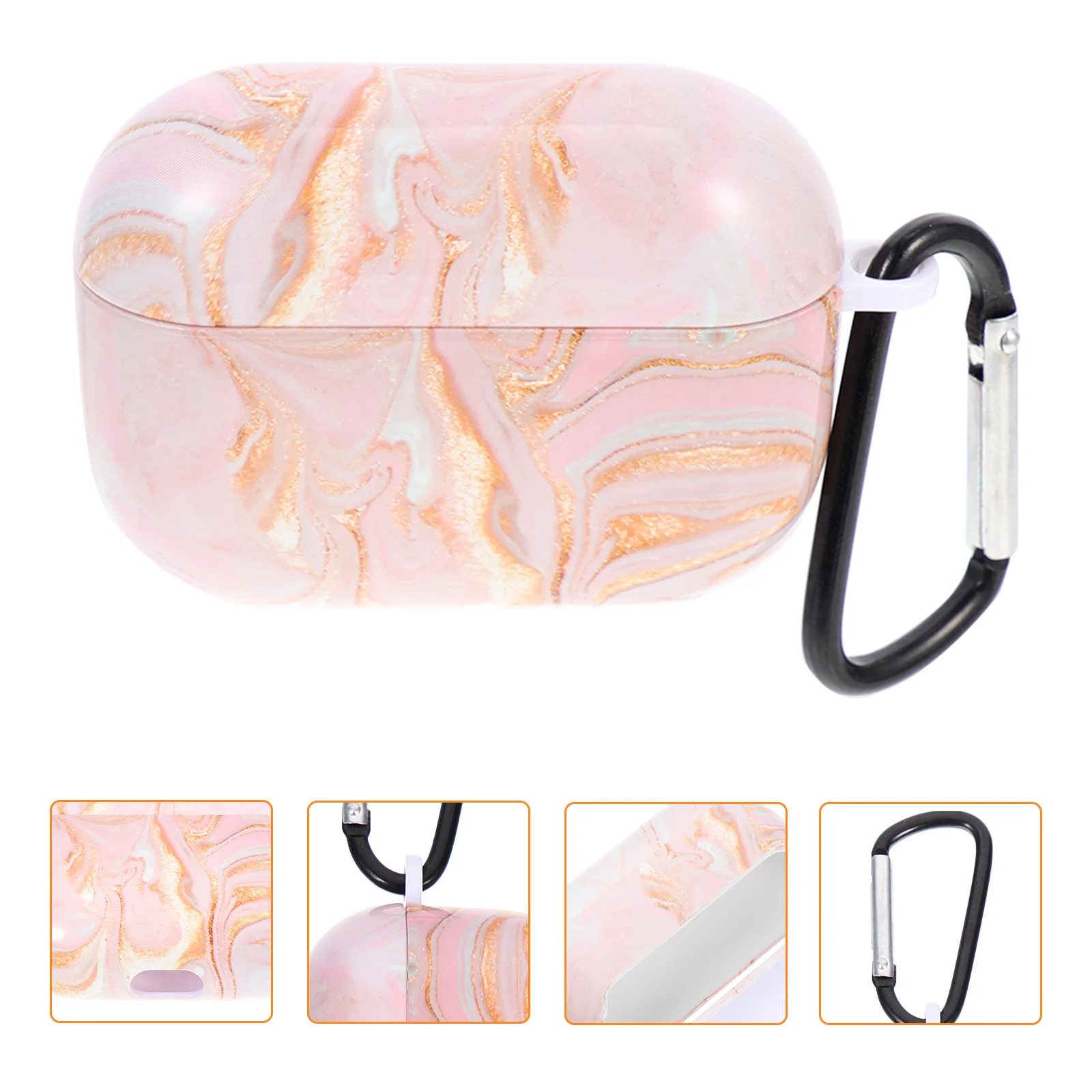 

Earphone Case Marble Shell Box Wireless Cover Charging Portable Marbling Pc Air Pro Earbud Protector Carrying