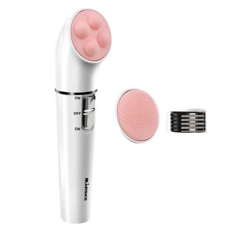 

SONAX PRO 3 In 1 Electric Epilator Facial Cleaner USB Rechargeable Cleansing Instrument, Water-Proof Massager And Washing Brush