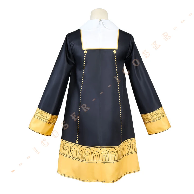 Косплей-костюмы из аниме шпионская история х черное платье с париком топ для