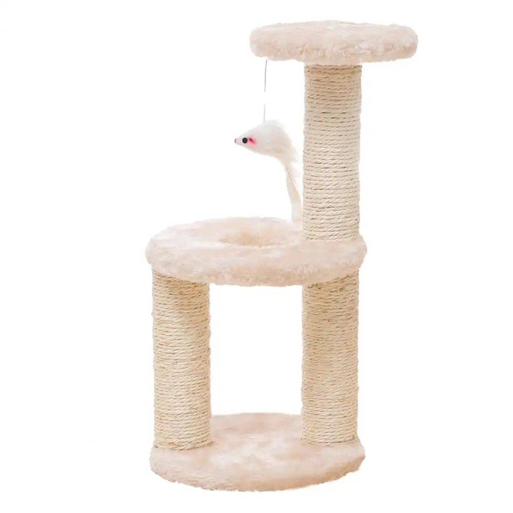 

Cat Climbing Toy Three Layers Scratching Post Board Play Training Toy Home Living