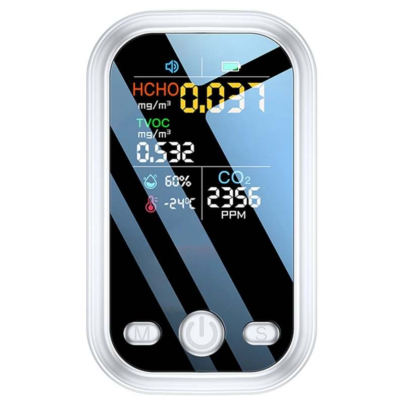 

Многофункциональный детектор качества воздуха, детектор качества воздуха, датчик CO2, TVOC HCHO детектор, контроль качества воздуха