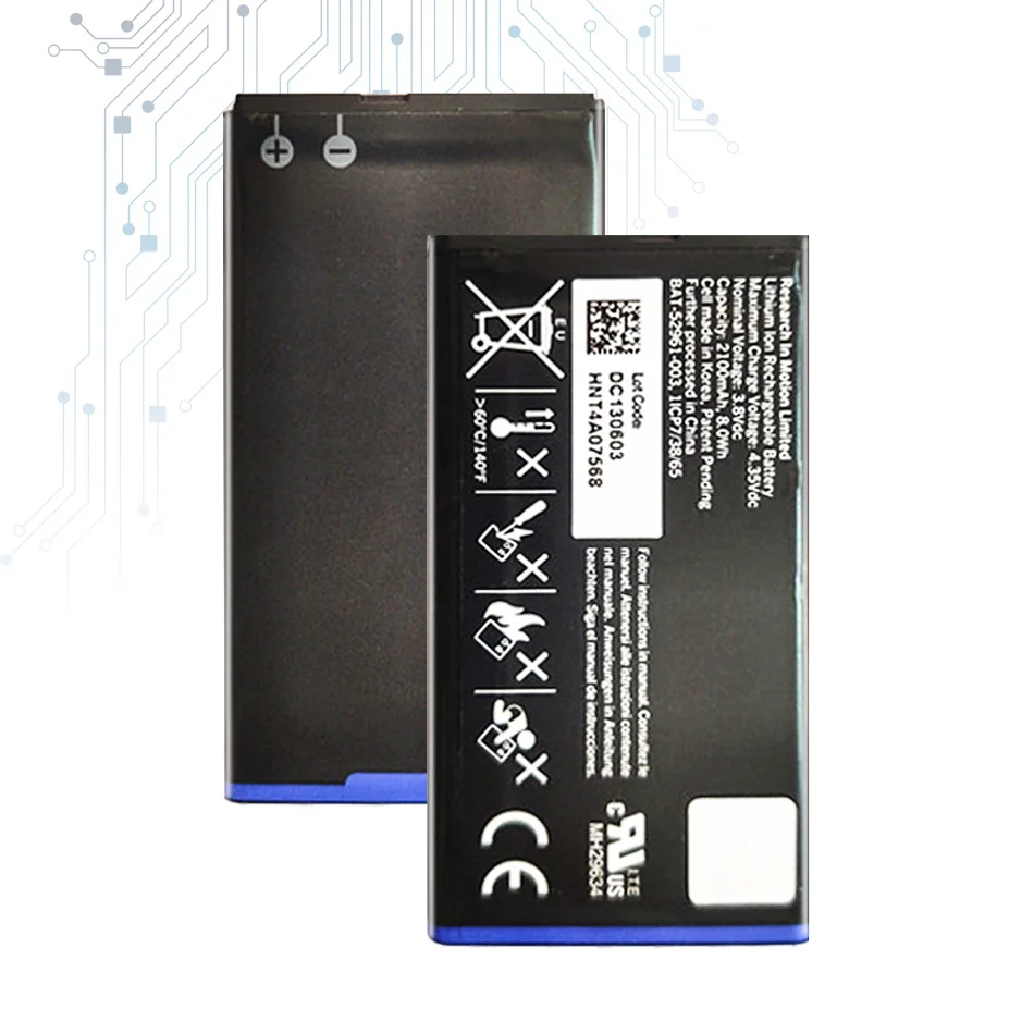 

Battery BAT-52961-003 BAT52961003 2100mAh Mobile Phone For Blackberry Q10/Q10 LTE/Q10 LTE SQN100-1