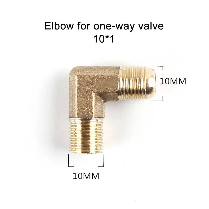 Oil-free Machine Accessories Copper Air Pump Cylinder Head Elbow One-way Valve Right Angle Adapter