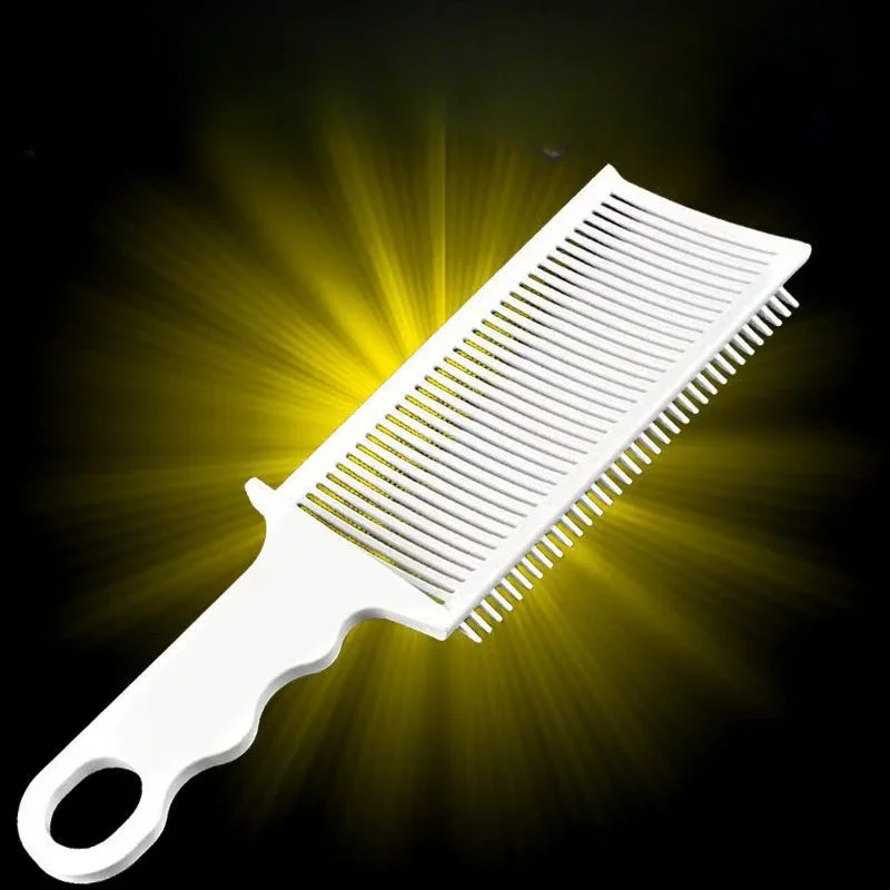 Парикмахерская расческа для волос укладки с плоским верхом выцветания мужчин