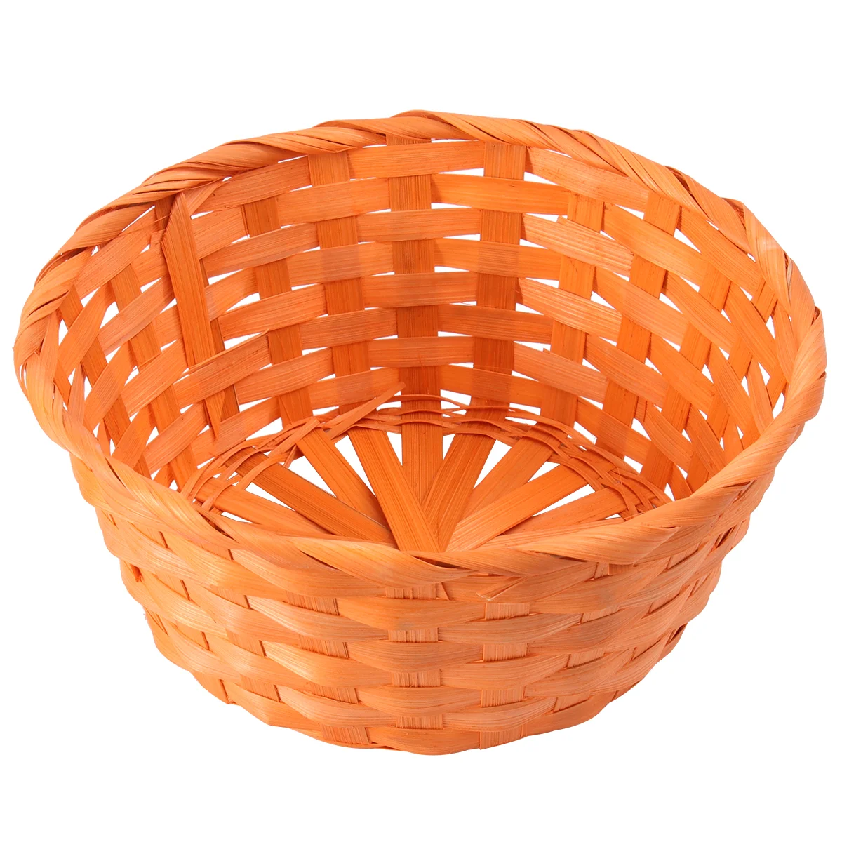 

Basket Woven Baskets Storage Easter Round Bamboo Wicker Picnic Bread Decorative Fruit Natural Egg Serving Eggs Candy Props