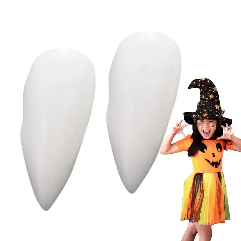 

Клыки вампира, спутанные искусственные зубы, клыки из смолы, аксессуары для костюма на Хэллоуин, реквизит для ролевых игр для маскарада