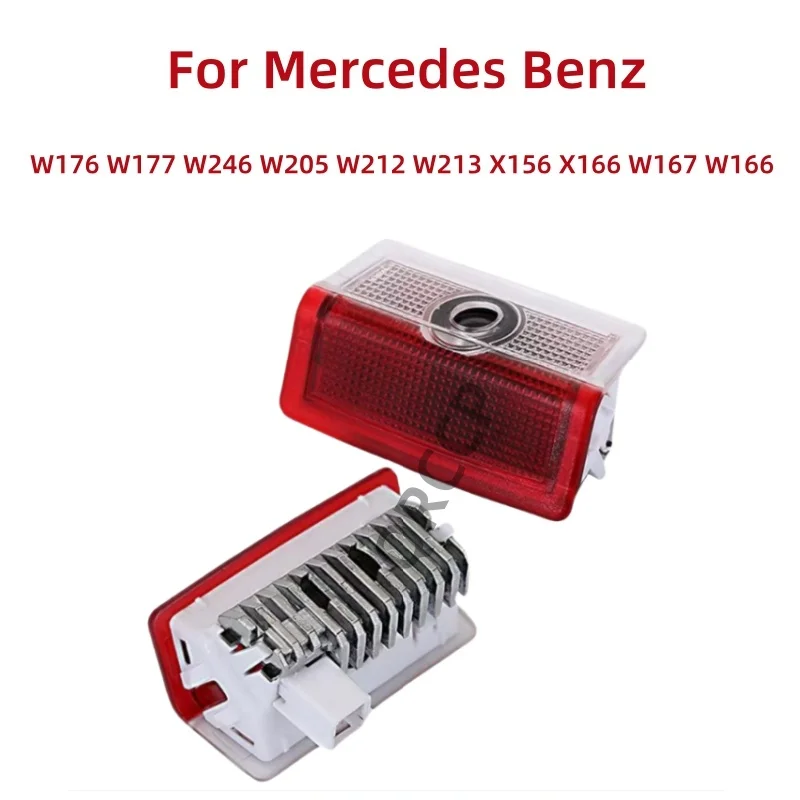 

Светодиодный проектор двери автомобиля для Mercedes Benz A C M ML GLS GLE GLA GLC B E Class X253 W176 W205 W166 W212 Аксессуары