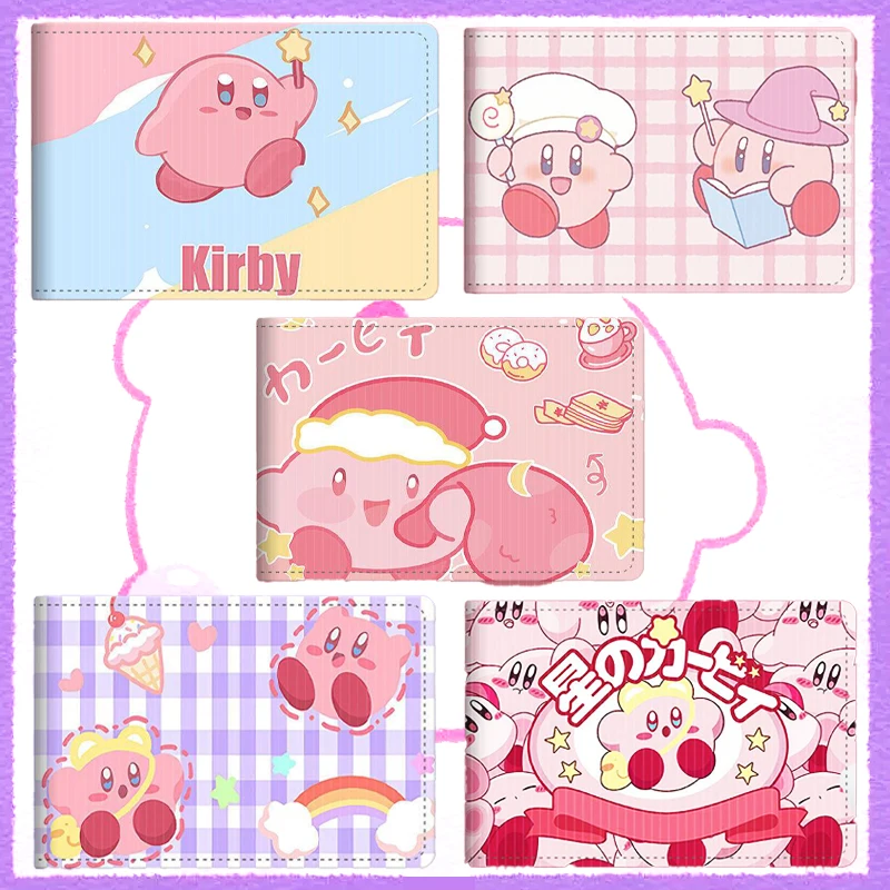 

Kawaii Мультфильм Kirby Pu держатель водительского удостоверения кожаный чехол для автомобиля Обложка для удостоверения личности карточка водит...