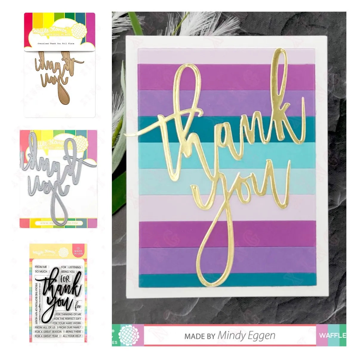 

New Diy Scrapbook Craft Blade Punch Decoration Template Metal Cutting Dies Oversized Thank You Stamp Embossing Reusable Hot Foil