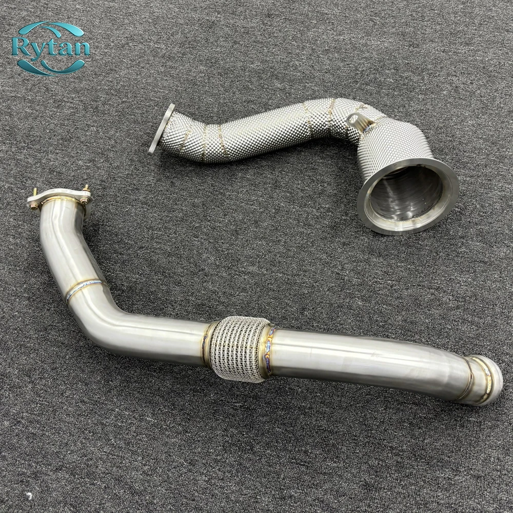Фото Выхлопная система Rytan из нержавеющей стали 304 с прямыми трубами Valvetronic, даунпайпом и передней трубой для 971 3.0T №4
