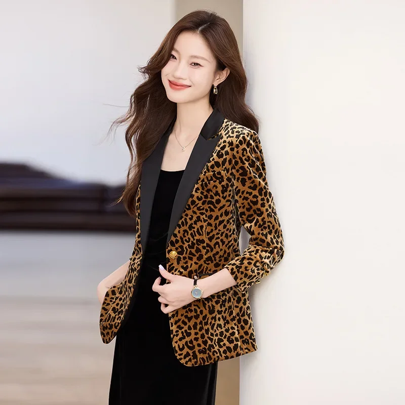 Модный Женский приталенный элегантный Блейзер с длинными рукавами элегантное
