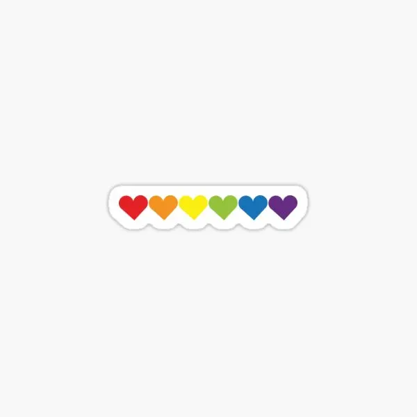 

Pride Hearts 5PCS Stickers for Room Funny Window Laptop Cute Decorations Home Bumper Wall Art Kid Luggage Car Stickers