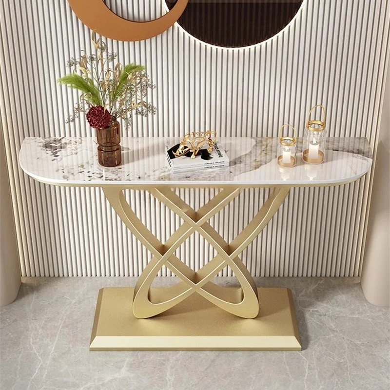 Nordische Marmor Konsolen tische für Wohn незаконbel Flur tisch gehobene kreative Licht Luxus Eisen Kunst Wohnzimmer privangs