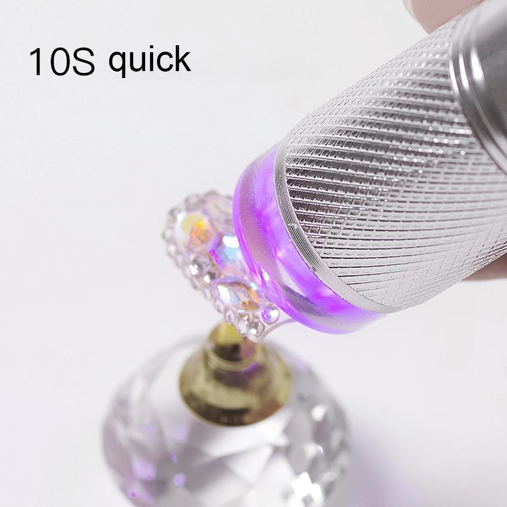 

Mini Handheld Nail Art UV Press Light UV Lamp With Jelly Silicone Stamper Head Nail Art Stamp Polish Print Quick Dry Lamp