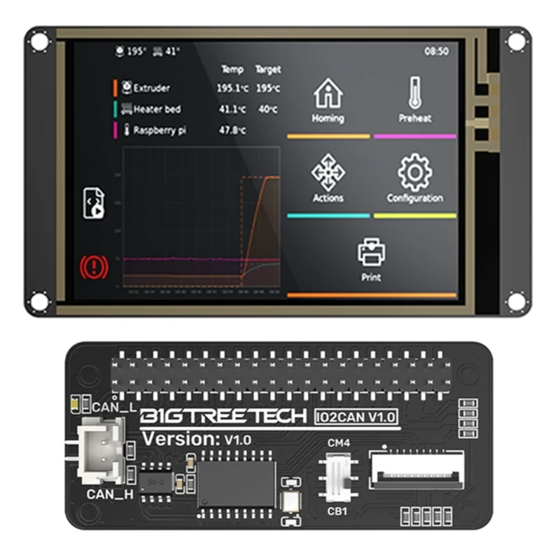

TFT35 SPI V2.1 LCD Screen Display 3.5inch IO2CAN 3D Printer Part For Manta M4P+CB1/M8P+CB1 Motherboards Klipper Board