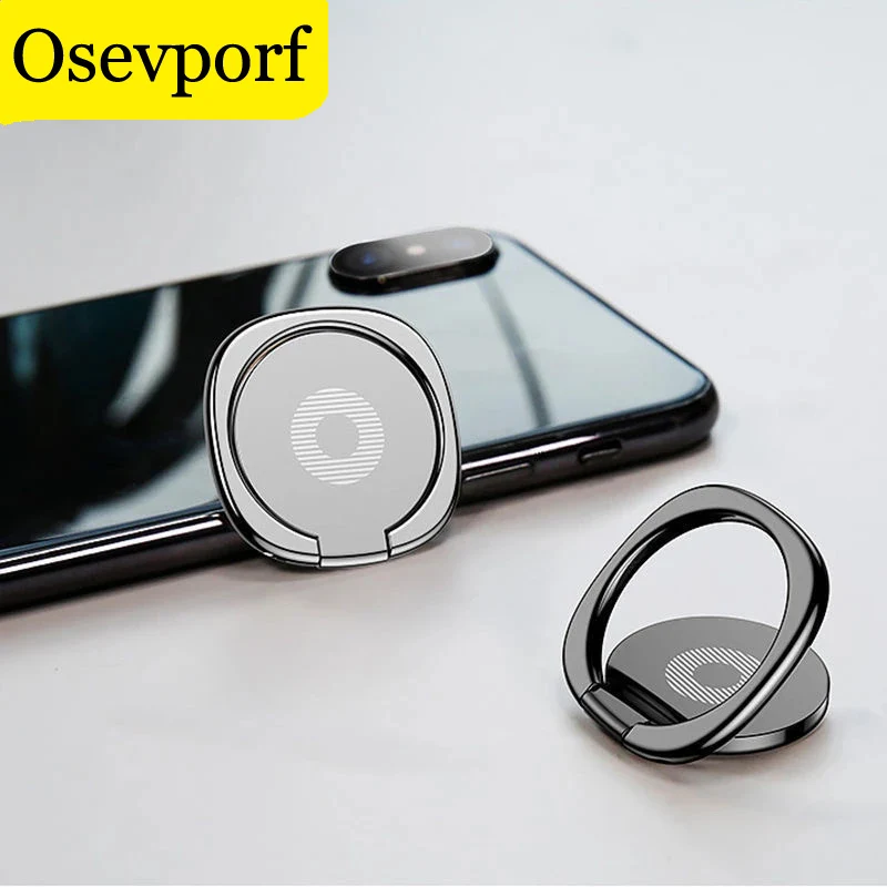 

Metal Mobile Phone Ring Holder Magnetic Car Bracket Telephone Cellular Support Round Stand Rotatable Ultra-thin Mini Small Frame