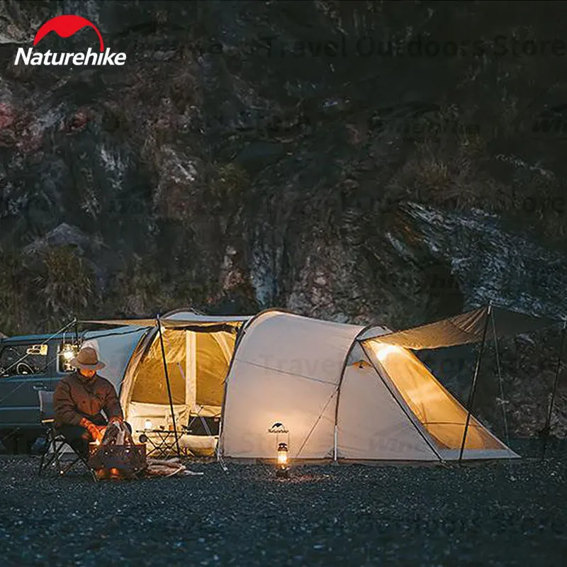 Палатка Naturehike для кемпинга на открытом воздухе с задней дверью полиэфирным