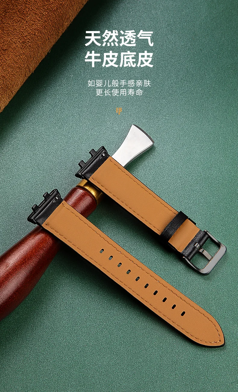 Strap For Oppo watch 3 leather Watchband Suitable for oppo 3 Watch Bracelet Quality Leather  Watch Wristband 5Pcs/lot Wholesale