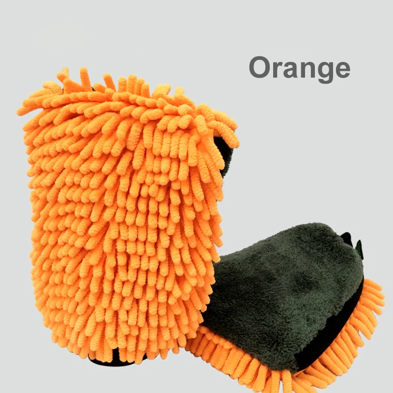 

2 Pcs Wheel Brush Multi-function Cleaning Brush Detailing Ultra-Luxury Microfiber Car Wash Gloves Car Cleaning Tool