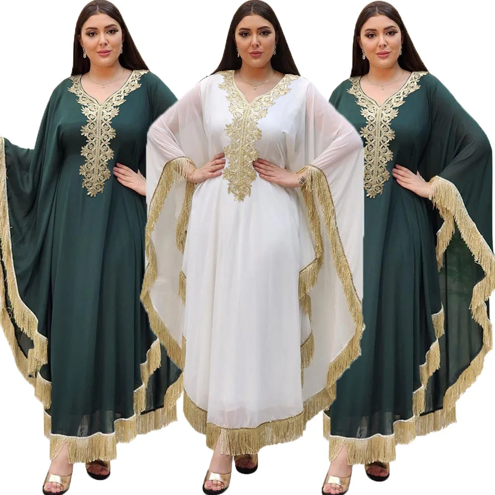 

Eid Mubarak, женская мусульманская абайя, лето 2023, Макси-Платье, Турецкий Арабский кафтан, халат, марокканский мусульманский Дубай, длинное платье, Средний Восток, кафтан