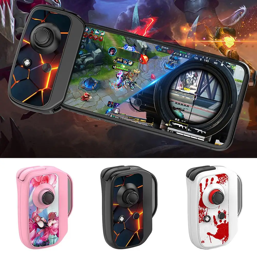 

One-hand Gamepad Controller Wireless Bluetooth-compatible Gamepad Mobile Controller Game Joystick Trigger Button For Phone