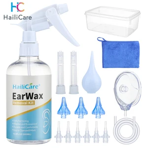 500ml Ear Wax Washing Kit Irrigation Water Washing Syringe Squeeze Bulb Ear Cleaner Set Plastic Ear  in USA (United States)