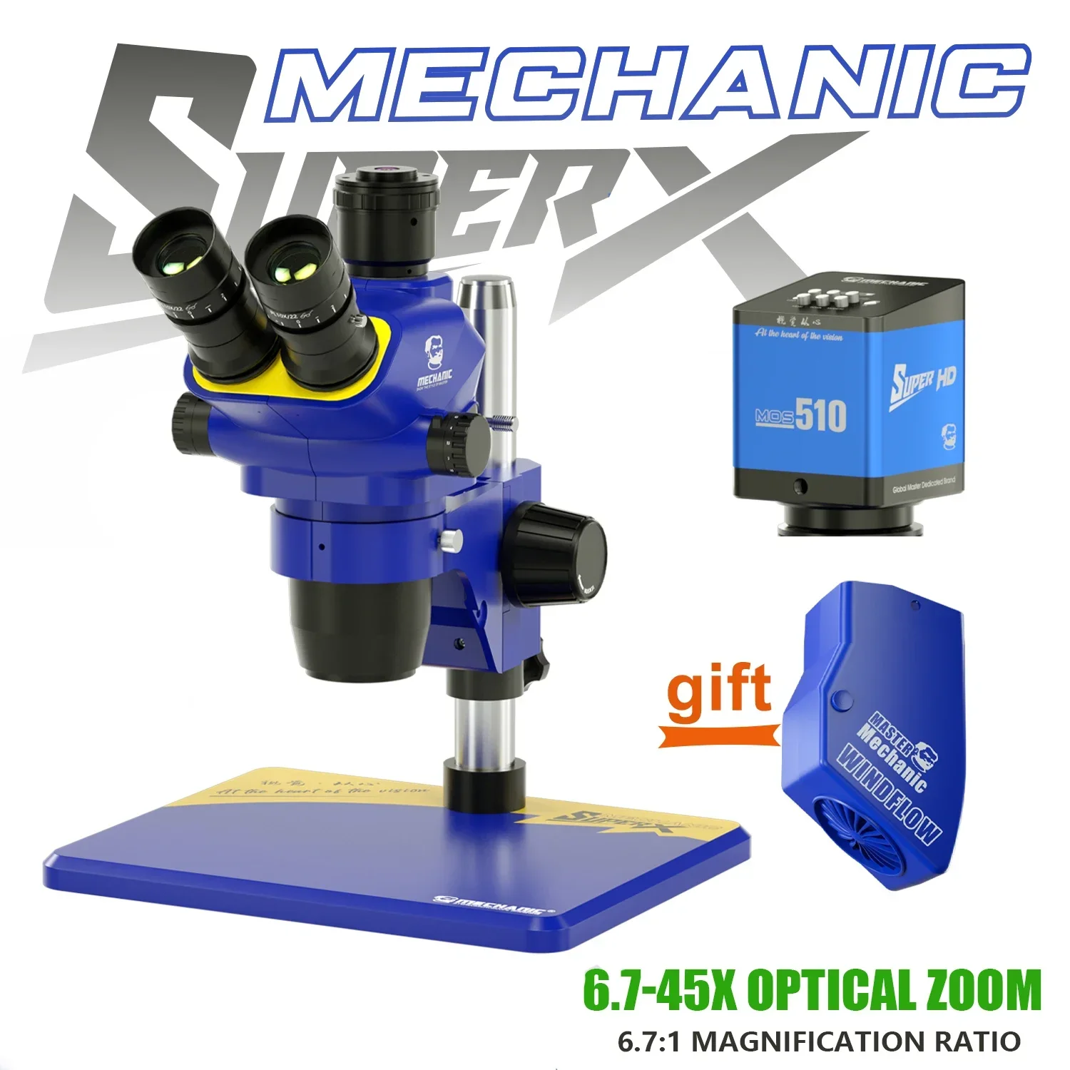 Механический супер телефон, Тринокулярный стереомикроскоп со стандартной HD-камерой для телефона, часов и компьютера, точный Ремонт деталей Механический супер телефон, Тринокулярный стереомикроскоп со стандартной HD-камерой для телефона, часов и компьютера, точный Ремонт деталей