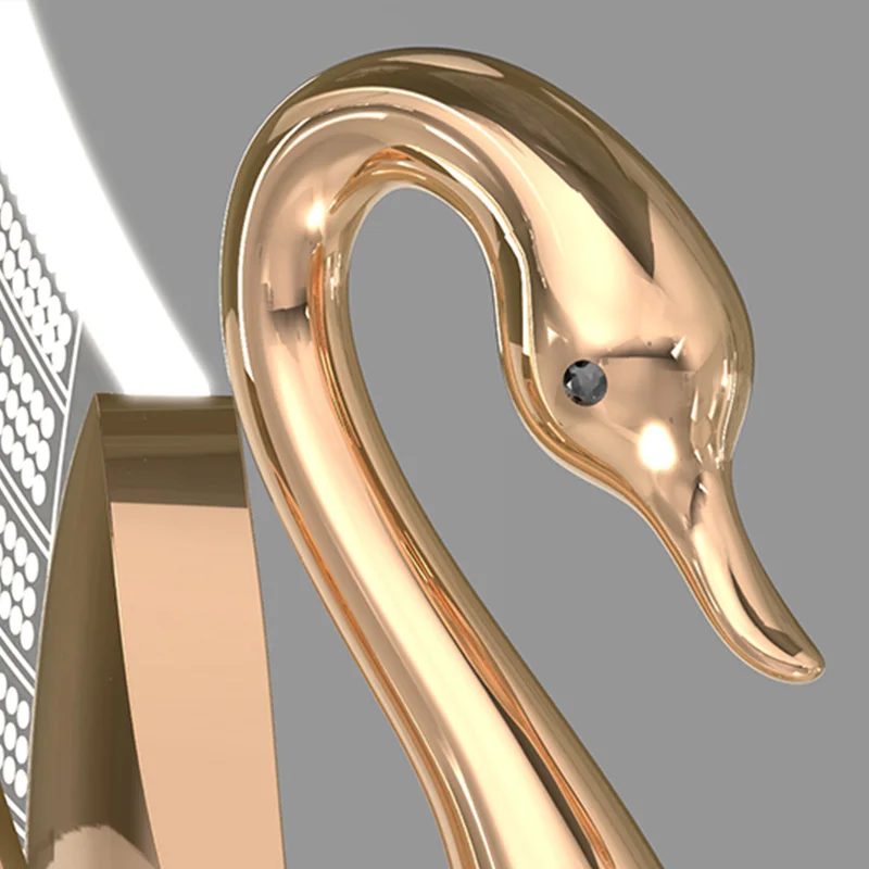 Хрустальные потолочные люстры в форме лебедя для гостиной спальни