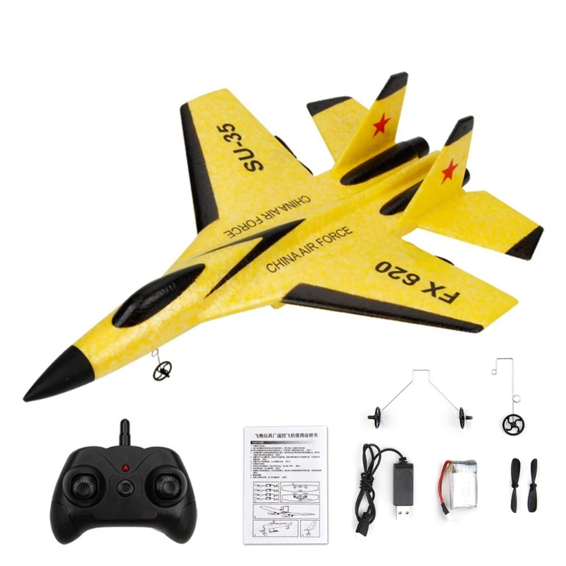 

Stunt R/C Aircraft Remote Controlled Glider Simulation SU35 Fighter Easy Flying Toy Children Boys Favor Christmas Gift G2AE