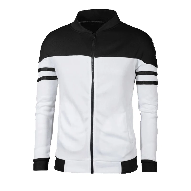 

Мужская зимняя куртка, Осенние повседневные куртки на молнии для мужчин, уличная одежда, полосатые облегающие куртки для мужчин