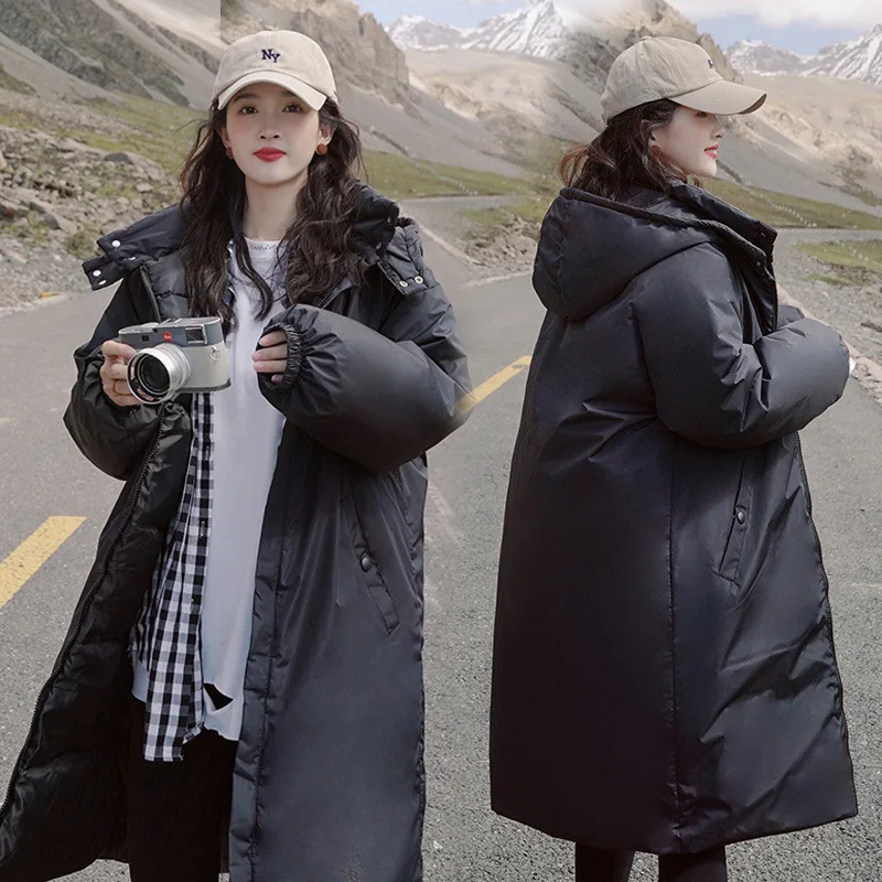 Winter Women's Cold Coat Parkas Super Hot Coats Long Hooded Cotton Jackets Loose Fashion Cheap Wholesale Women's Clothing