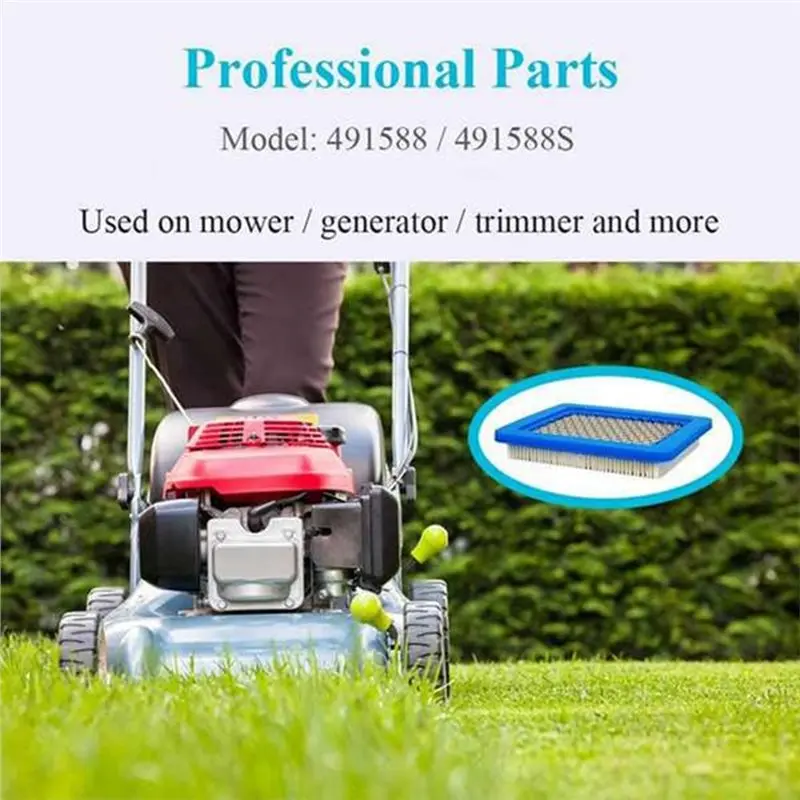 Фото Фильтр свежего воздуха 20CS 491588S 399959 для Briggs And Stratton 491588 Toro 20332 Craftsman 3364, запасная часть для газонокосилки Cleane №3