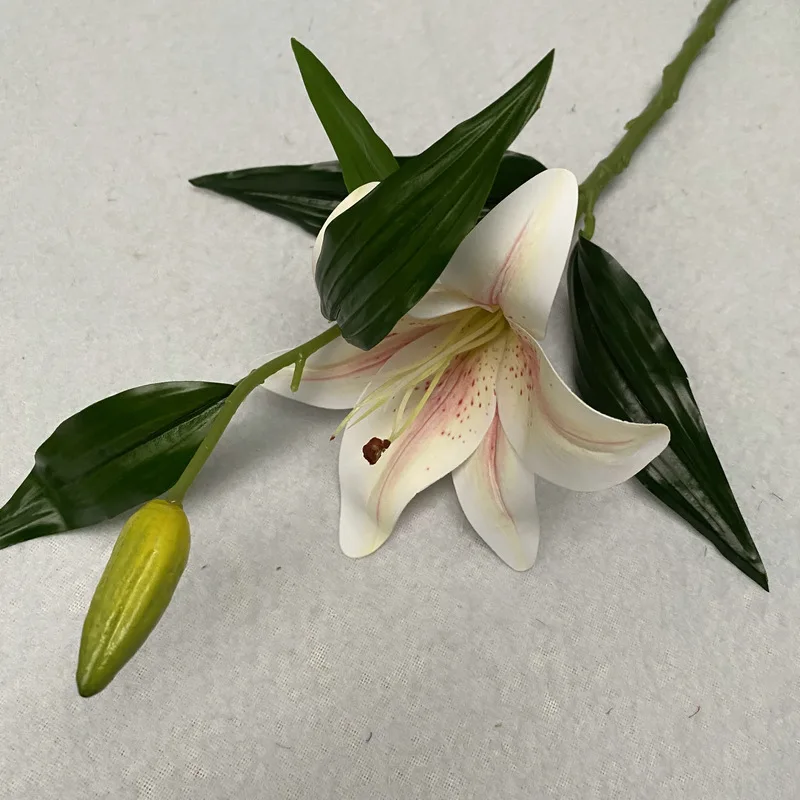 Длинные искусственные лилии цветы искусственная шелковая Цветущая лилия для