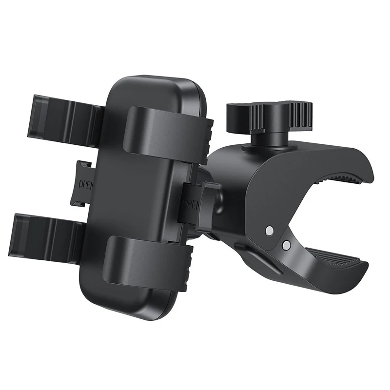 

Cell Phone Holder Mount Clip Wheelchair Walker Exercise Spin Bike Clamp