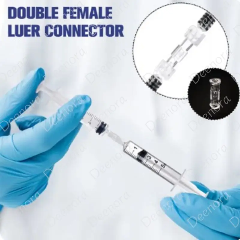 Прозрачный медицинский соединитель Luer Lock мама-мама