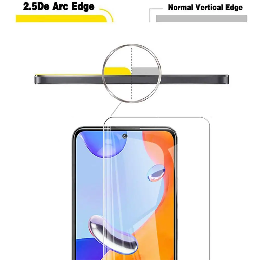 0.26mm Tempered Glass Film Screen Protector 9H Hardness Compatible For Redmi Note 11 Pro Hd Strong Adhesive 2.5D ARC Edge