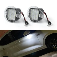 2pcs error free canbus 6000k white high brightness led side under mirror lamp puddle light for 2014 2017 jeep grand cherokee