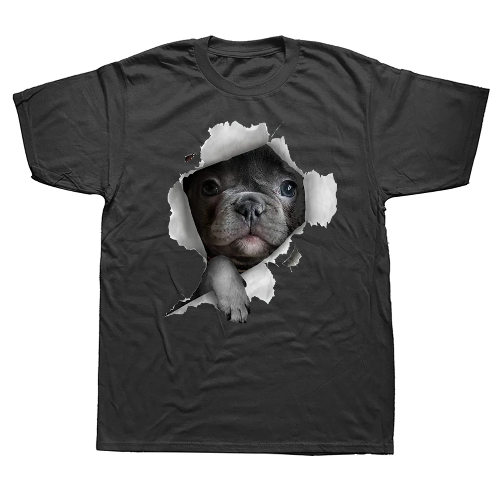 

Funny French Bulldog Frenchie T Shirts Graphic Cotton Streetwear Short Sleeve Birthday Present Summer T-shirt Mens Clothing