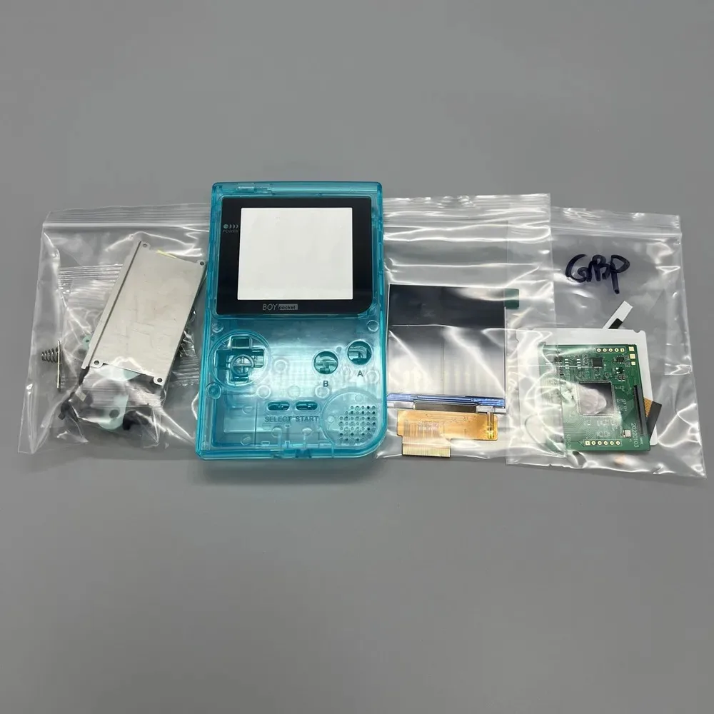 Фото LCD-экран GBP, простой в установке, 2,6-дюймовый IPS-экран полного размера с высокой яркостью, высококачественный корпус для Game Boy Pocket GBP. №1