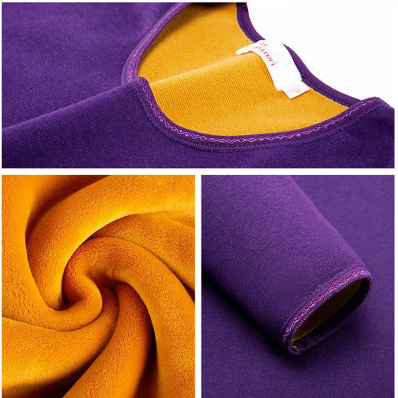 Thermal Underwear for Women Long Johns Set Fleece Lined Base Layer Top Bottom Winter Thermal Shirt Thermo Underwear Undershirt