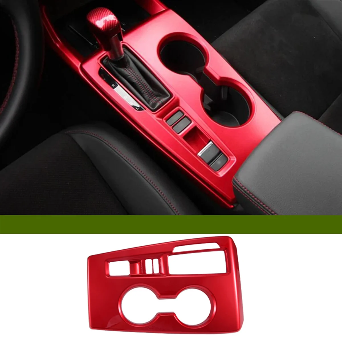 Фотофон для Honda Civic 11-2022 красного цвета