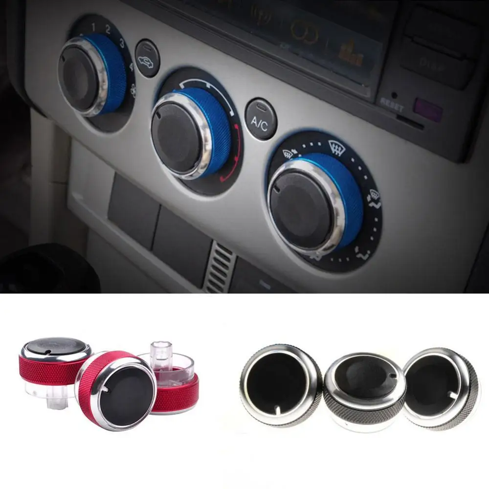 

3Pcs Stylish Car Air Conditioning Control Switch Knob for Ford Focus 2 3 Mondeo