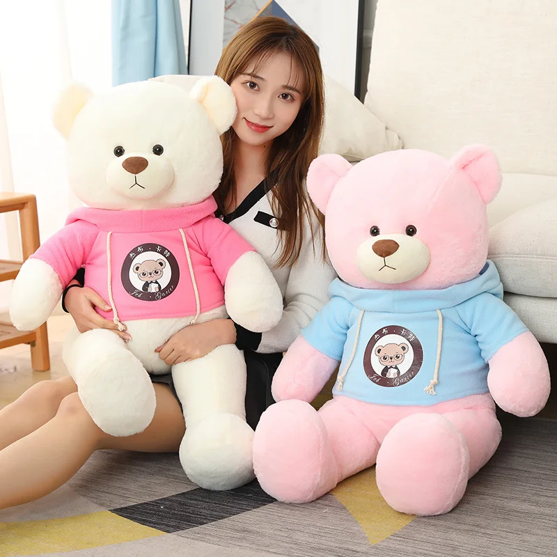 

Hot Sale 80cm Stuffed Soft Cute High Quality Giant Teddy Bear Plush Toy Animal Doll For Girl Child Daughter Nice Birthday Gift