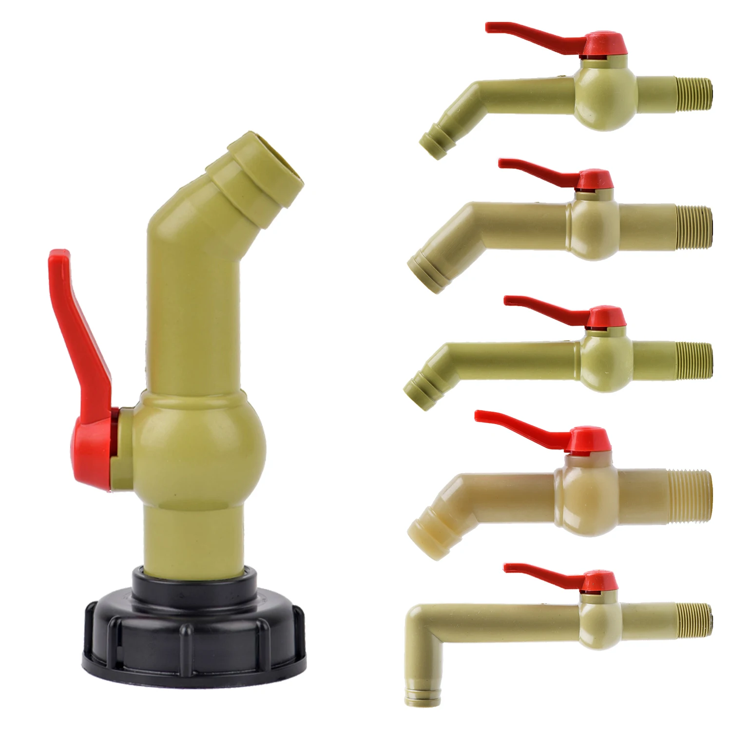 Фильтр-пресс для садового резервуара S60X6 IBC Адаптер для коробки для воды Удлиненный соединительный клапан Прочный пластиковый шланг для очистки от шлама